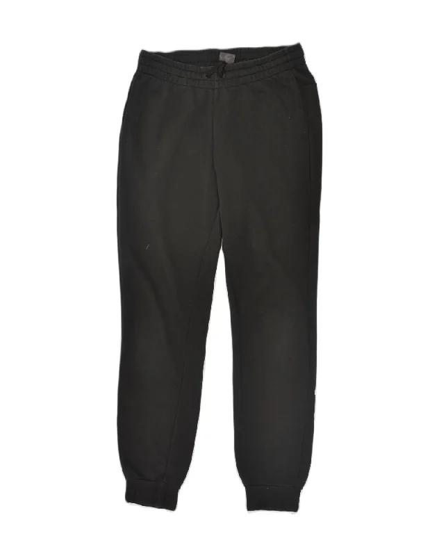 ADIDAS Womens Graphic Tracksuit Trousers Joggers UK 12/14 Medium Black