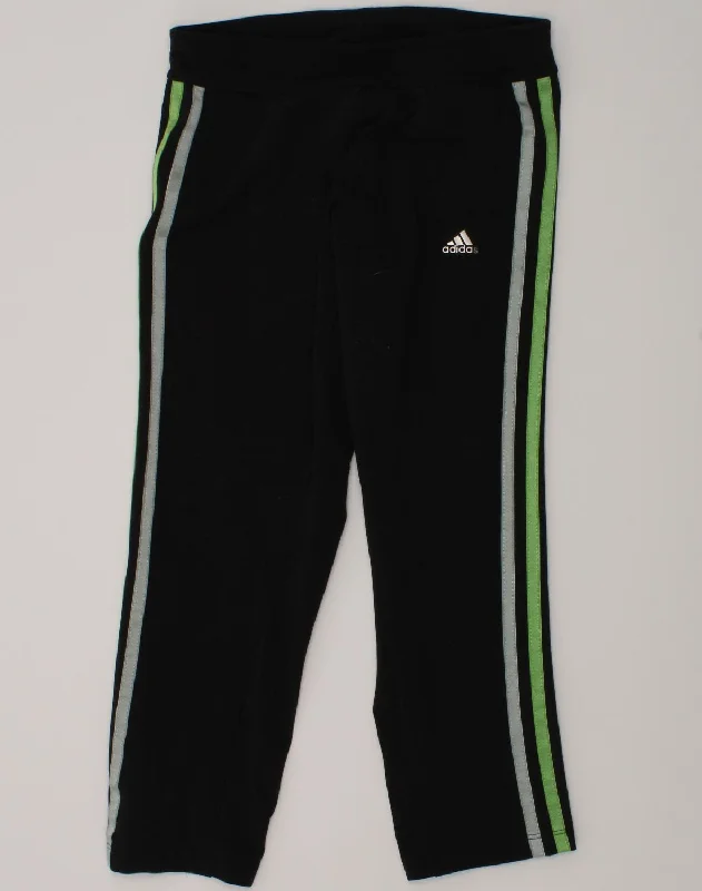 ADIDAS Womens Tracksuit Trousers UK 4/6 XS Black Cotton