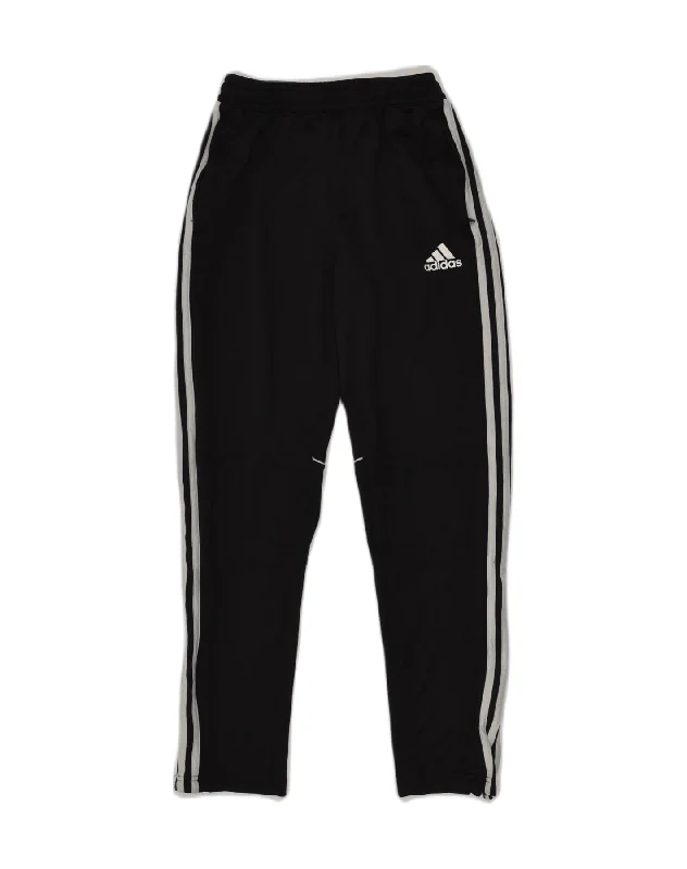 ADIDAS Womens Tracksuit Trousers UK 4 XS Black Polyester