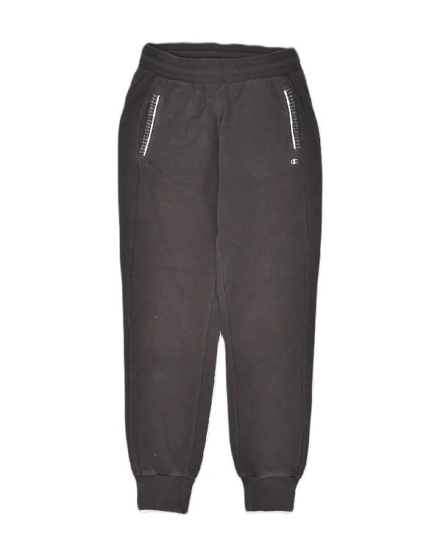 CHAMPION Womens Tracksuit Trousers Joggers UK 8 Small Black Cotton