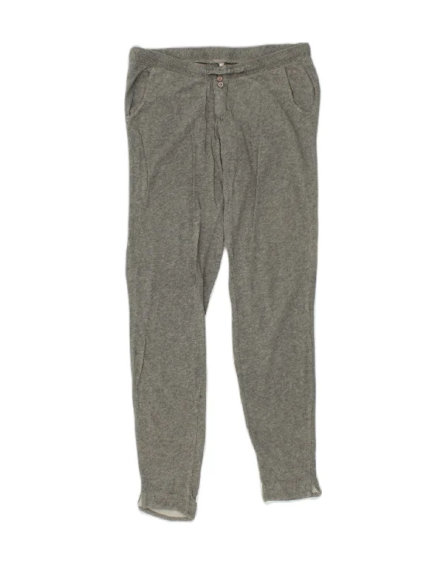 SUN68 Womens Tracksuit Trousers UK 12 Medium Grey Cotton